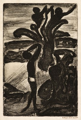 Lot 247 - Rouault (Georges, 1871-1958). Incantation, from Les Réincarnations du Père Ubu, 1928, signed