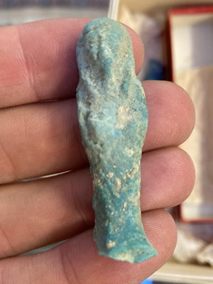 Lot 465 - Ancient Egypt. A small collection of Egyptian faience shabti