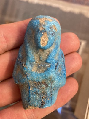 Lot 465 - Ancient Egypt. A small collection of Egyptian faience shabti