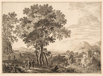 Lot 11 - Swanevelt (Herman van, 1603-1655). Peasant Family on a Path, circa 1640s, etching, and another
