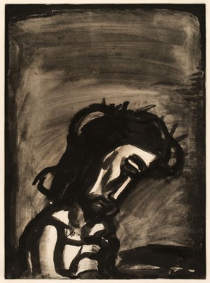 Lot 257 - Rouault (Georges, 1871-1958). Jésus Honni..., from Miserere, 1923, published 1948