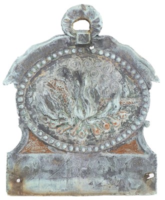Lot 444 - Fire Insurance Mark. A Regency copper 'Salamander' fire insurance mark circa 1825