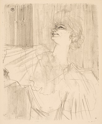 Lot 218 - Toulouse Lautrec (Henri de, 1864-1901) Yvette Guilbert, lithograph, 1898