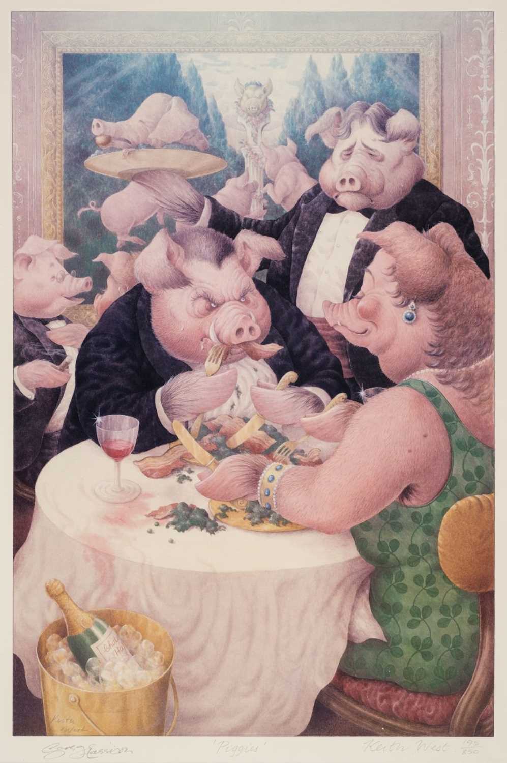 Lot 197 - Harrison (George & West, Keith).  Piggies, [Genesis Publications, 1987]