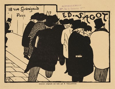 Lot 216 - Vallotton (Félix, 1865-1925). Les Amateurs des Estampes, 1892, woodcut, and 25 others