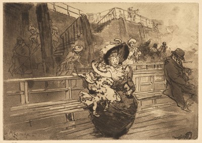 Lot 219 - Lepère (Auguste Louis, 1849-1918). The Seine at Pont Nationale, 1909, etching, and 36 others