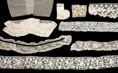 Lot 428 - Lace. A collection of lace, 17th-20th century