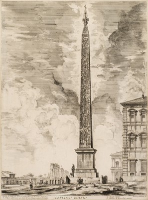 Lot 28 - Piranesi (Giovanni Battista, 1720-78). Tempio della Sibilla, 1761 and Obelisco Egizio, 1759