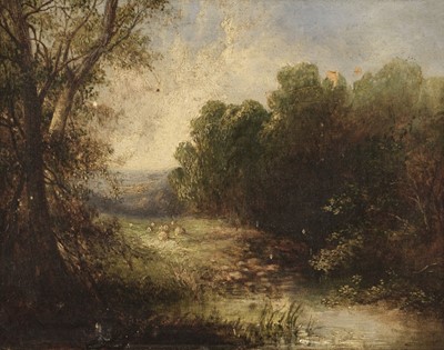 Lot 140 - English School. Wooded Landscapes