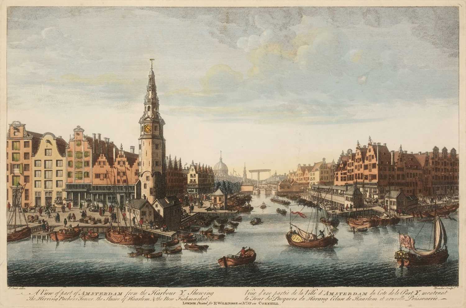 Lot 202 - Holland. Bowles (T.), A View of Part of Amsterdam from the Harbour..., R.Wilkinson, circa 1780