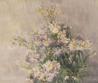 Lot 298 - Dawson (Edith Brearey, 1862-1928). Michaelmas Daisies, circa 1920