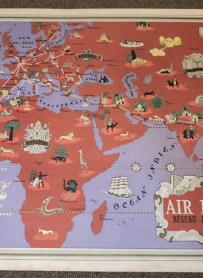 Lot 83 - Boucher (Lucien). Air France Reseau Aerien Mondial, Paris, circa 1935