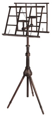Lot 598 - Music Stand. An Aesthetic period duet music stand