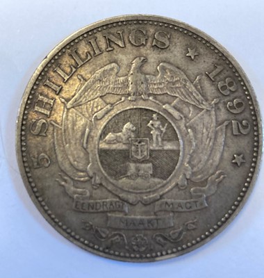 Lot 526 - South Africa. Five Shillings, 1892