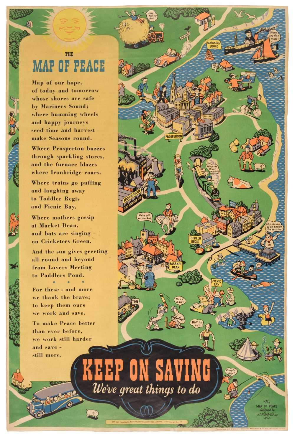Lot 53 - Sayer (J. P.). The Map of Peace, for H. M.