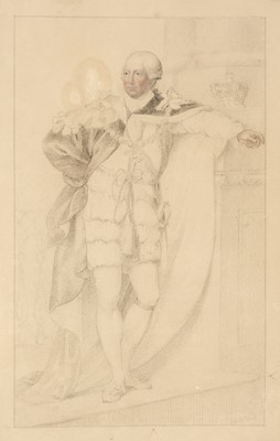 Lot 106 - Cosway (Richard, 1742-1821). Portrait of William Legge, pencil