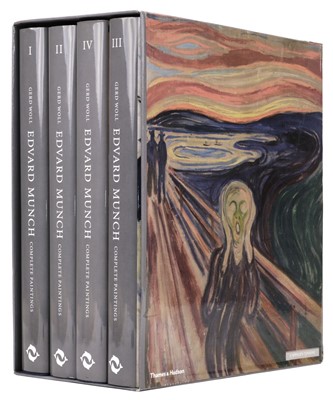 Lot 401 - Woll (Gerd). Edvard Munch, Complete Paintings, 4 volumes, 1st U.K. edition, Thames & Hudson, 2009