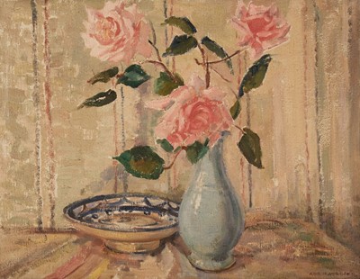 Lot 337 - Walker (Ada Hills, 1879-1955). Roses, circa 1920, oil on canvas