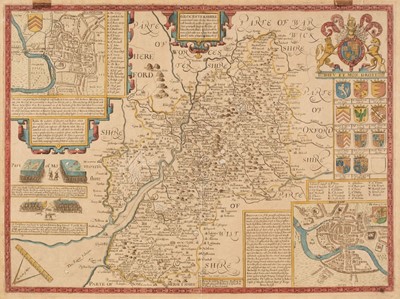 Lot 104 - Gloucestershire. Speed (John),  Glocestershire contrived..., circa 1676