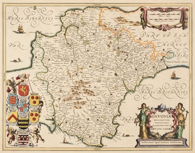 Lot 96 - Devon. Jansson (Jan), Devoniae Descriptio. The Description of Devon-Shire, circa 1650