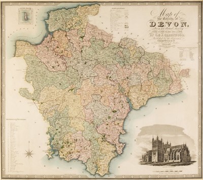 Lot 95 - Devon. Greenwood (C. & J.), Map of the County of Devon from an actual Survey..., 1829