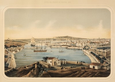 Lot 216 - Menorca. Vista del Puerto de Mahon, 1860