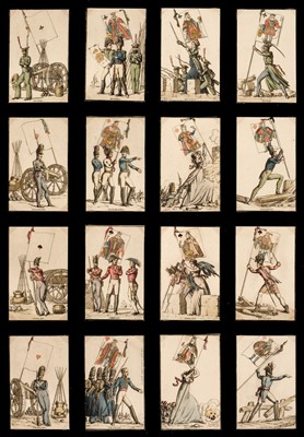 Lot 318 - French playing cards. Jeu des Drapeaux, Paris?: J.B.?, circa 1815