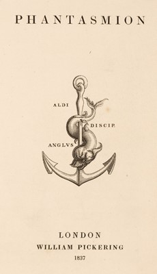 Lot 375 - Coleridge, Sara. Phantasmion, 1st edition, London: William Pickering, 1837