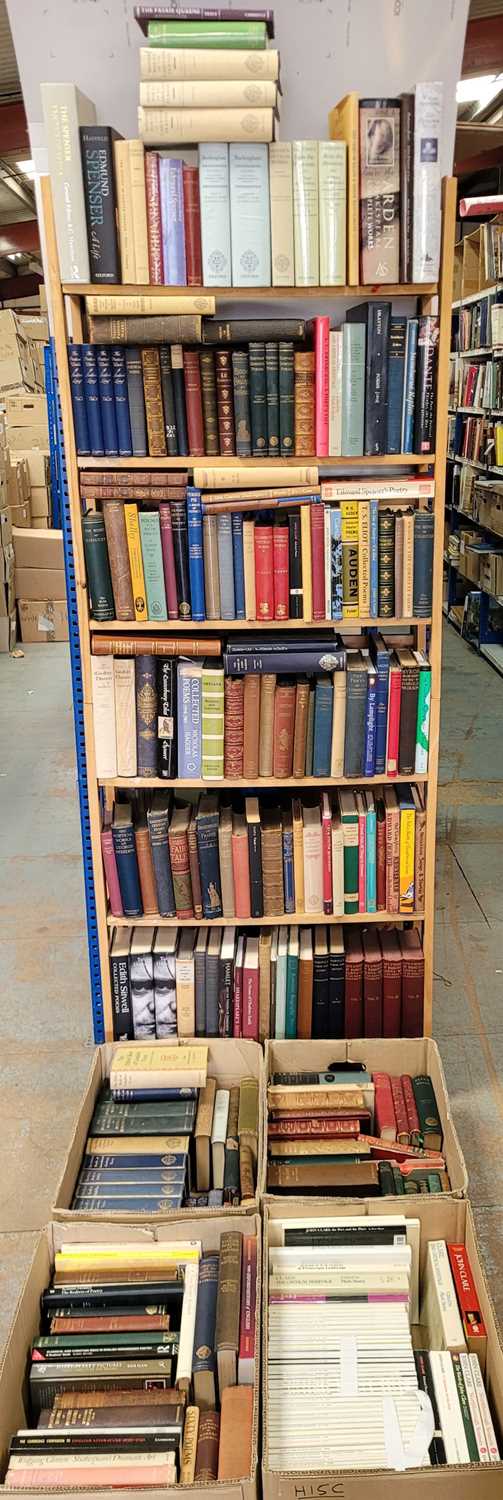 Lot 549 - Poetry. A large collection of modern poetry, poets & plays reference