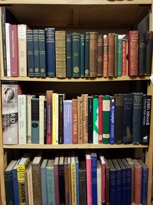 Lot 421 - Poetry. A large collection of modern poetry, poets & plays reference