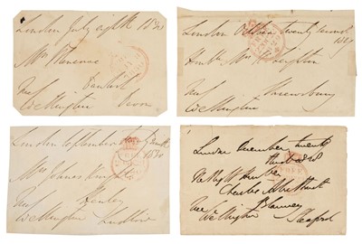 Lot 327 - Wellington (Arthur Wellesley, 1st Duke of, 1769-1852). Five free fronts signed, 'Wellington'