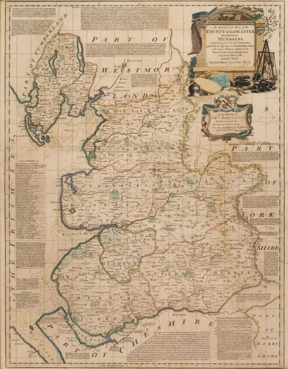 Lot 26 - Lancashire. Bowen (Emanuel), An Accurate Map