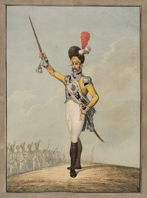 Lot 85 - Sauerweid (Alexander Ivanovich, 1783-1844). A Drum Major..., circa 1810, watercolour