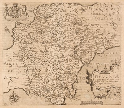 Lot 52 - Saxton (Christopher & Kip . & Hole G.). Six county maps [1607 - 37]