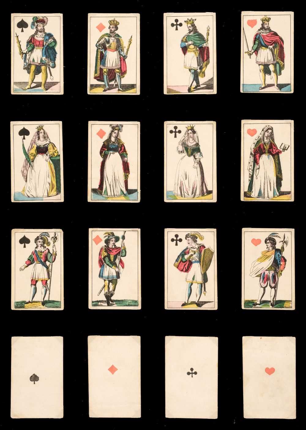 Lot 289 - Translucent playing cards. Cards with hidden