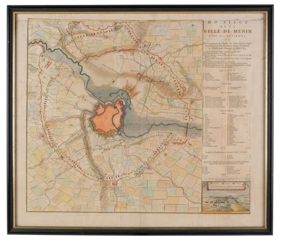 Lot 39 - Military Siege Maps. Harrewyn (J.). Three siege maps, circa 1710