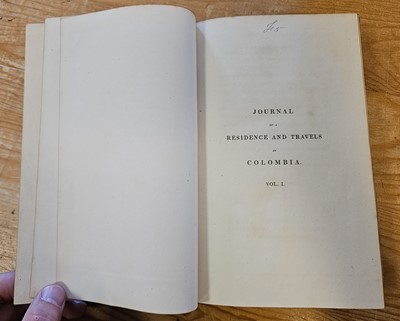 Lot 256 - Cochrane (Charles). Journal of a Residence and Travels in Colombia, 2 volumes, 1st edition, 1825