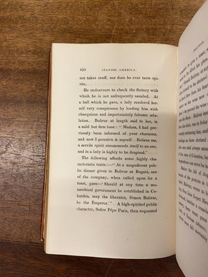 Lot 256 - Cochrane (Charles). Journal of a Residence and Travels in Colombia, 2 volumes, 1st edition, 1825
