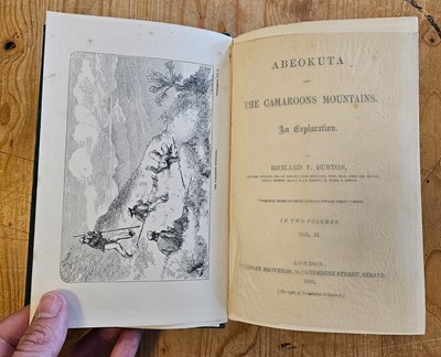 Lot 309 - Burton (Richard F). Abeokuta and the Camaroons Mountains. 2 volumes, 1st edition, 1863