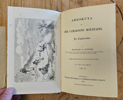 Lot 309 - Burton (Richard F). Abeokuta and the Camaroons Mountains. 2 volumes, 1st edition, 1863