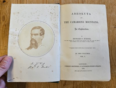 Lot 309 - Burton (Richard F). Abeokuta and the Camaroons Mountains. 2 volumes, 1st edition, 1863