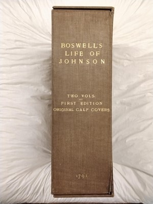 Lot 168 - Boswell (James). The Life of Samuel Johnson, 2 volumes, 1st edition, 1791
