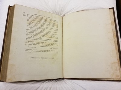 Lot 168 - Boswell (James). The Life of Samuel Johnson, 2 volumes, 1st edition, 1791