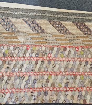 Lot 435 - Quilt. An early 19th century patchwork quilt