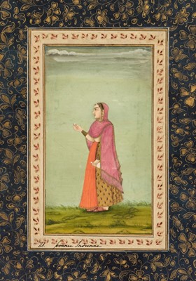 Lot 237 - Lucknow School. Standing female with bottle and cup, late 18th century