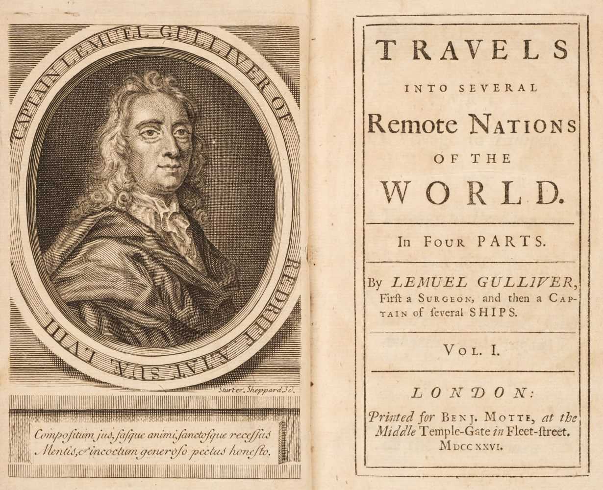 Lot 122 - Swift (Jonathan). Travels into Several Remote Nations of the World, 2 volumes, 2nd edition, 1726
