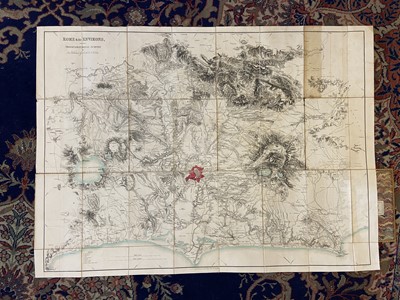 Lot 19 - Folding Maps. A Collection of Seven Maps, mostly 19th century