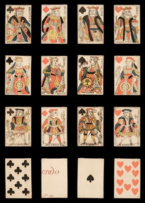 Lot 323 - French playing cards. Paris pattern type 3, Paris: Pierre Le Brun, circa 1770