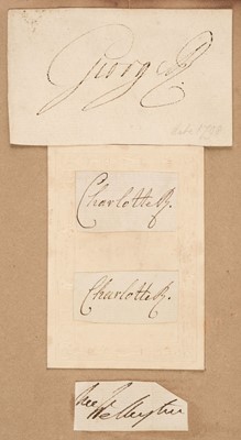 Lot 343 - Historical Autographs. A collection of approximately 180 cut signatures, 19th century