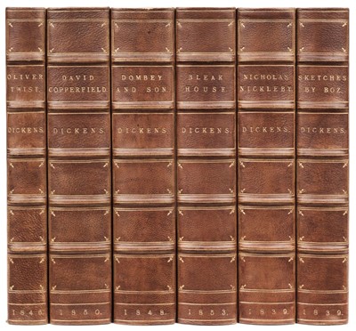 Lot 280 - Dickens (Charles). Oliver Twist; David Copperfield; Dombey and Son, .. 1839